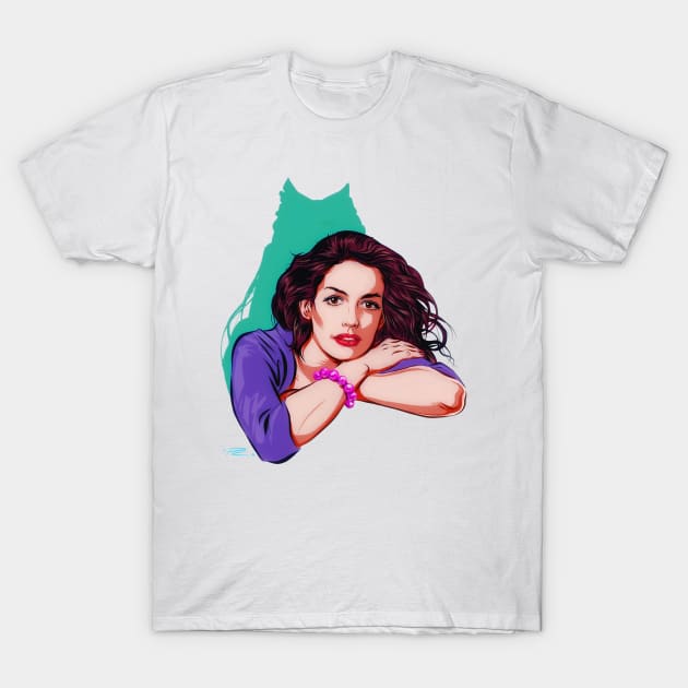 Anne Hathaway - An illustration by Paul Cemmick T-Shirt by PLAYDIGITAL2020